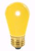 Picture of SATCO S3960 11S14 YELLOW  Incandescent Light Bulb