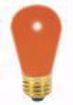 Picture of SATCO S3964 11S14 ORANGE Incandescent Light Bulb