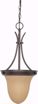 Picture of NUVO Lighting 60/1278 1 Light 10" Pendant with Champagne Linen Washed Glass