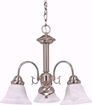 Picture of NUVO Lighting 60/182 Ballerina - 3 Light - 20" - Chandelier - with Alabaster Glass Bell Shades