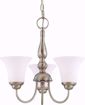 Picture of NUVO Lighting 60/1821 Dupont - 3 light 16" Chandelier with Satin White Glass