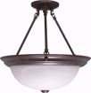 Picture of NUVO Lighting 60/210 3 Light - 15" - Semi-Flush - Alabaster Glass