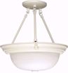 Picture of NUVO Lighting 60/226 3 Light - 15" - Semi-Flush - Alabaster Glass