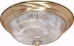 Picture of NUVO Lighting 60/231 3 Light - 15" - Flush Mount - Clear Swirl Glass