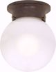 Picture of NUVO Lighting 60/247 1 Light - 6" - Ceiling Mount - White Ball