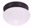 Picture of NUVO Lighting 60/2641 6" Mushroom Mahogany Bronze Frosted Glass Incandescent
