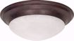 Picture of NUVO Lighting 60/282 3 Light - 17" - Flush Mount - Twist & Lock with Alabaster Glass