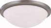 Picture of NUVO Lighting 60/2944 Button ES - 2 Light 13" - 13w GU24 (included) Flush Dome with White Glass