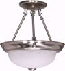 Picture of NUVO Lighting 60/3184 2 Light 11" Semi-Flush with Alabaster Glass - (2) 13w GU24 Lamps Included