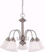 Picture of NUVO Lighting 60/3240 Ballerina - 5 Light 24" Chandelier with Frosted White Glass