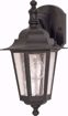 Picture of NUVO Lighting 60/3475 Cornerstone - 1 Light - 13" - Wall Lantern - Arm Down with Clear Seed Glass; Color retail packaging