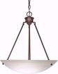Picture of NUVO Lighting 60/371 3 Light - 23" - Pendant - Alabaster Glass Bowl
