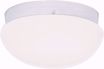 Picture of NUVO Lighting 60/404 2 Light CFL - 12" - Large White Mushroom - (2) 18W GU24 Lamps Included
