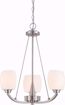 Picture of NUVO Lighting 60/4185 Helium - 3 Light Chandelier with Satin White Glass
