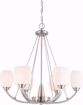 Picture of NUVO Lighting 60/4186 Helium - 6 Light Chandelier with Satin White Glass