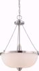 Picture of NUVO Lighting 60/4187 Helium - 3 Light Pendant with Satin White Glass