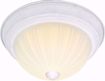 Picture of NUVO Lighting 60/445 3 Light CFL - 15" - Flush Mount - Frosted Melon Glass - (3) 13W GU24 Lamps Included