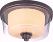 Picture of NUVO Lighting 60/4551 Decker - 2 Light Medium Flush Fixture with Clear & Cream Glass