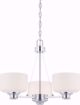 Picture of NUVO Lighting 60/4587 Soho - 3 Light Chandelier with Satin White Glass