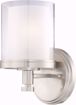Picture of NUVO Lighting 60/4641 Decker - 1 Light Vanity Fixture with Clear & Frosted Glass
