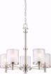Picture of NUVO Lighting 60/4645 Decker - 5 Light Chandelier with Clear & Frosted Glass