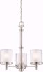 Picture of NUVO Lighting 60/4647 Decker - 3 Light Chandelier with Clear & Frosted Glass