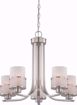 Picture of NUVO Lighting 60/4685 Fusion - 5 Light Chandelier with Frosted Glass