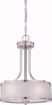 Picture of NUVO Lighting 60/4686 Fusion - 3 Light Pendant with Frosted Glass
