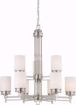 Picture of NUVO Lighting 60/4709 Wright - 9 Light Chandelier with Satin White Glass