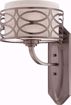 Picture of NUVO Lighting 60/4721 Harlow - 1 Light Vanity Fixture with Khaki Fabric Shade