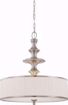 Picture of NUVO Lighting 60/4736 Candice - 3 Light Pendant with Pleated White Shade