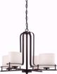 Picture of NUVO Lighting 60/5004 Loren - 4 Light Chandelier with Oval Frosted Glass