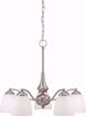 Picture of NUVO Lighting 60/5043 Patton - 5 Light Chandelier (Arms Down) with Frosted Glass