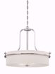 Picture of NUVO Lighting 60/5108 Loren - 3 Light Pendant with White Linen Shade