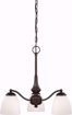 Picture of NUVO Lighting 60/5142 Patton - 3 Light Chandelier (Arms Down) with Frosted Glass