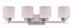 Picture of NUVO Lighting 60/5204 Parallel - 4 Light Vanity Fixture with Etched Opal Glass