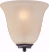 Picture of NUVO Lighting 60/5383 Empire - 1 Light Wall Sconce - Mahogany Bronze with Champagne Linen Glass