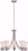 Picture of NUVO Lighting 60/5485 Neval - 5 Light Chandelier with Satin White Glass