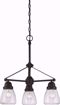 Picture of NUVO Lighting 60/5546 Laurel - 3 Light Chandelier with Clear Seeded Glass