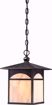 Picture of NUVO Lighting 60/5654 Canyon 1 Light Outdoor Hanging Fixture with Honey Stained Glass