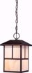 Picture of NUVO Lighting 60/5674 Tanner 1 Light Outdoor Hanging Fixture with Honey Stained Glass