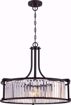 Picture of NUVO Lighting 60/5771 Krys - 4 Light Crystal Pendant with 60w Vintage Lamps Included; Aged Bronze Finish
