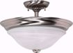 Picture of NUVO Lighting 60/589 Triumph - 2 Light - 16" - Semi-Flush - with Sculptured Glass Shades