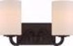 Picture of NUVO Lighting 60/5902 Willow - 2 Light Vanity Fixture with White Glass