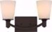 Picture of NUVO Lighting 60/5922 Laguna - 2 Light Vanity with White Glass