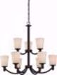 Picture of NUVO Lighting 60/5929 Laguna - 9 Light 2-Tier Hanging with White Glass