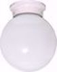 Picture of NUVO Lighting 60/6033 1 Light - 6" - Ceiling Fixture - White Ball; Color retail packaging