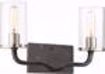 Picture of NUVO Lighting 60/6122 Sherwood - 2 Light Vanity - 16" - Iron Black with Brushed Nickel Accents