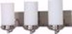 Picture of NUVO Lighting 60/613 Polaris - 3 Light - 21" - Vanity - with Satin Frosted Glass Shades