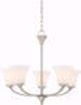 Picture of NUVO Lighting 60/6205 Fawn 5 Light Chandelier Fixture - Brushed Nickel Finish